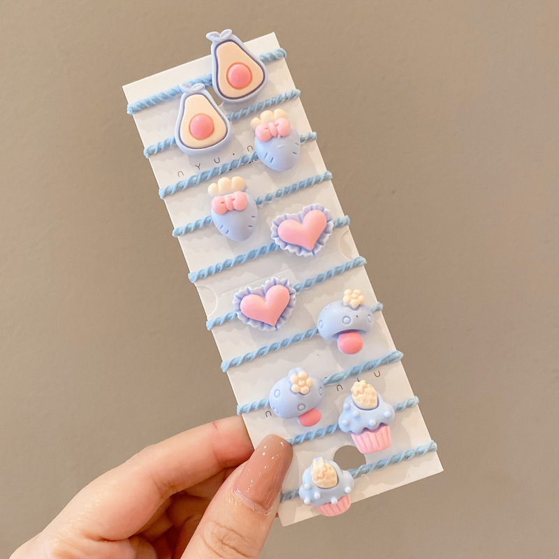 Papá Noel correa de goma para niños navideños vestido de cabello jardín de infantes bebé anillo de cabello de Navidad atmósfera accesorios