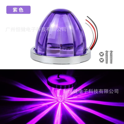 Other lights — Lights, Side Lights, Led Lights, Warning - purple-always-bright-flashing-single-package-9-30v-without-bracket
