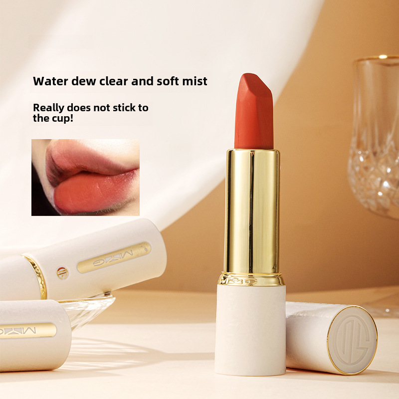 Mei Yan Tang Myg Trendy Non-Stick Lipstick in Bean Paste Color, Matte, Long-Lasting, Brightens and Enhances Complexion