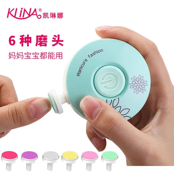 [6 Grinding Head Set] Care Manicure Device Children's Adult Electric Nail Grinder Manicure Pedicure Nail Tool