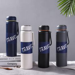 外貿跨境高真空帕美運動壺手提保溫杯大容量不鏽鋼戶外運動旅行壺