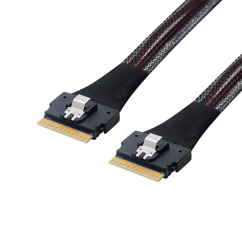 Cable de transmisión de datos para servidor de disco duro de alta velocidad SlimesasSFF-8654 a 8654 8I74P