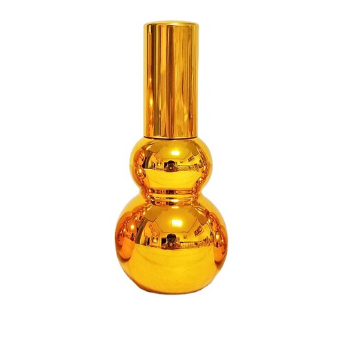 Electroplated gold dropper essential oil bottle cosmetics bottle 10ml spray bottle press spray perfume bottle lotion bottle
