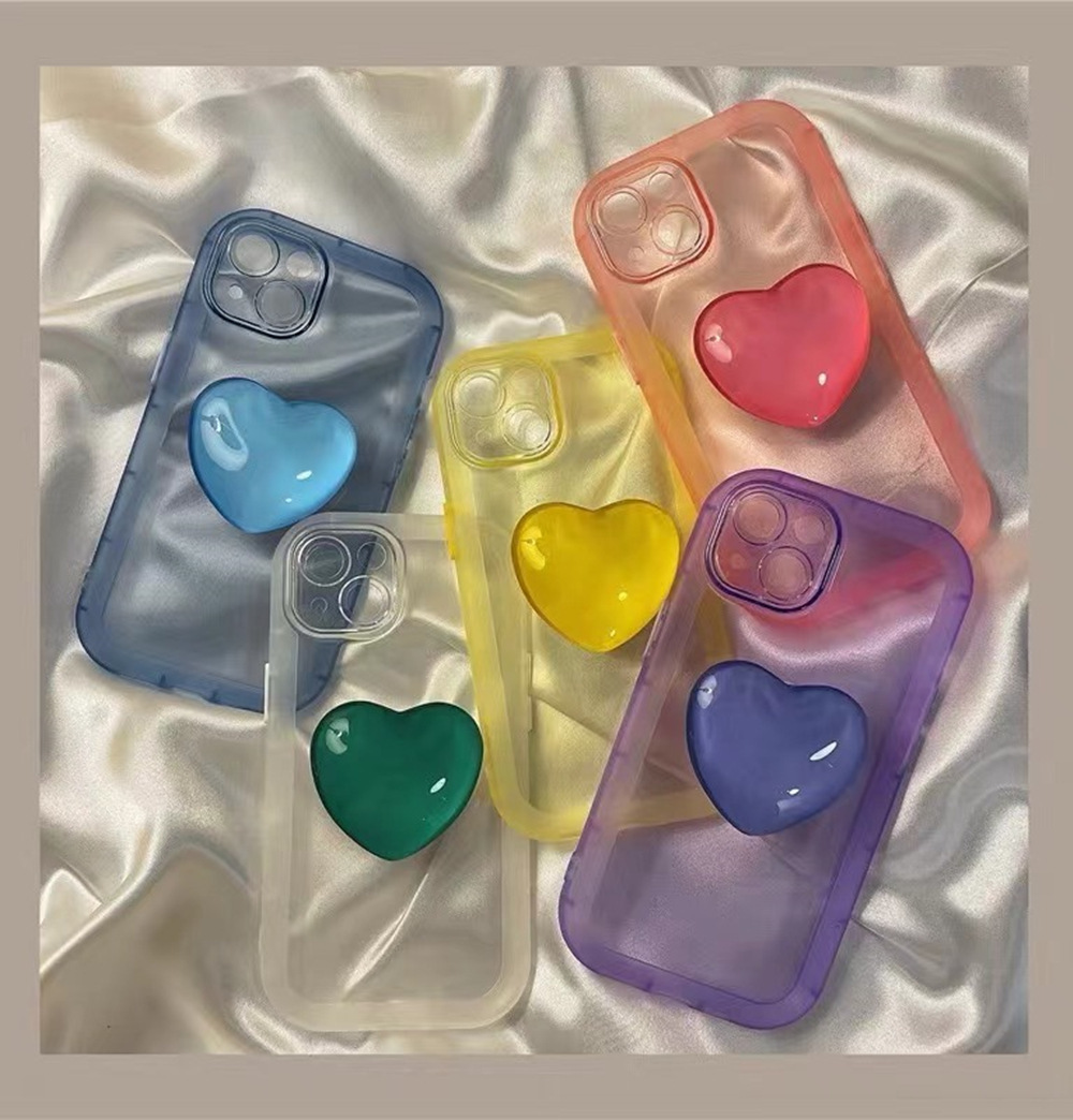 heart shaped phone stand on phone cases - Memoriex