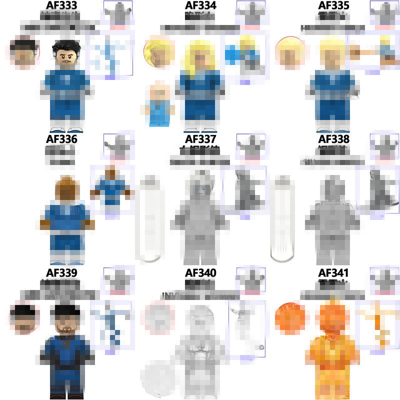 Foreign Trade Goods Af333-341 Tv and Movie Series Educational Assembled Building Block Toys Opp Bag Foreign Trade Goods Af333-341 Tv and Movie Series Educational Assembled Building Block Toys Opp Bag