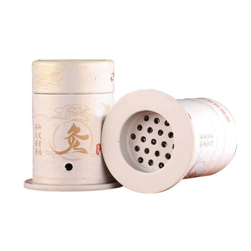 Large Moxa Roll-On Tube Ai Jiu Tiao Rotating Temperature Control Moxibustion Box for Home Use with Strap preparation