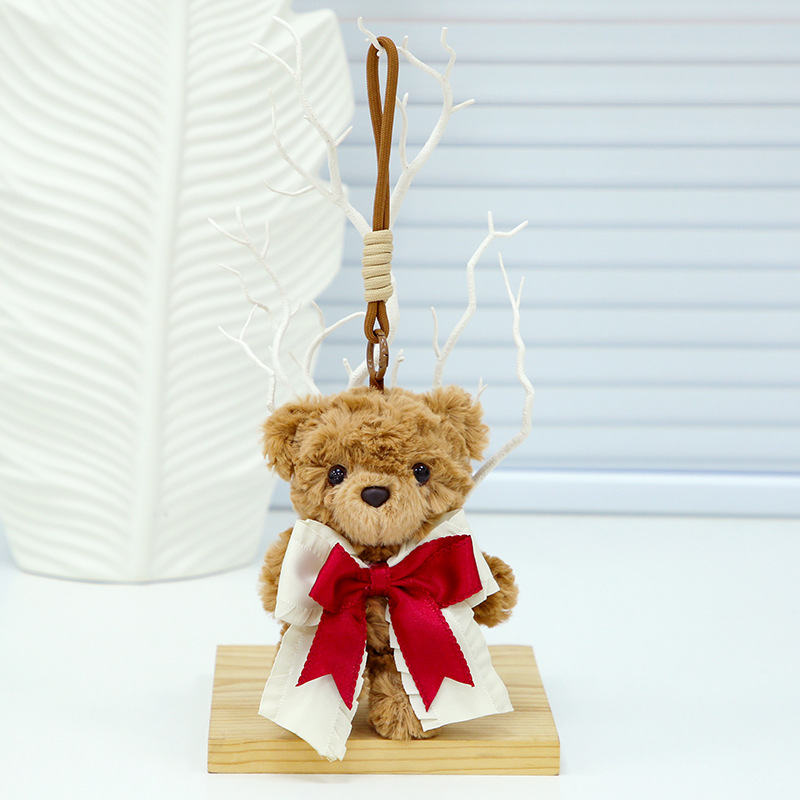 Bella Bear Pendant-Dark Brown Red