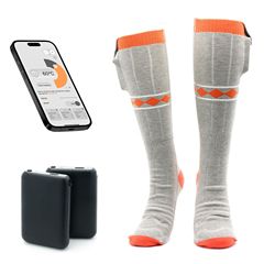 Electric Heating Socks New Winter Men and Women Warm Feet Surrounding Heating Socks Warmth Preservation Windproof Charging Heating Socks Wholesale