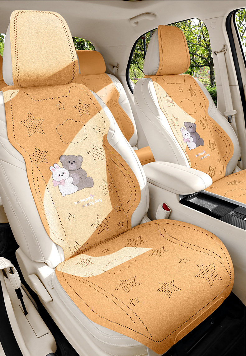 2026 New Bear Rabbit Car Seat Cushion, All-Season Breathable Driver's Seat, Amazon Independent Station