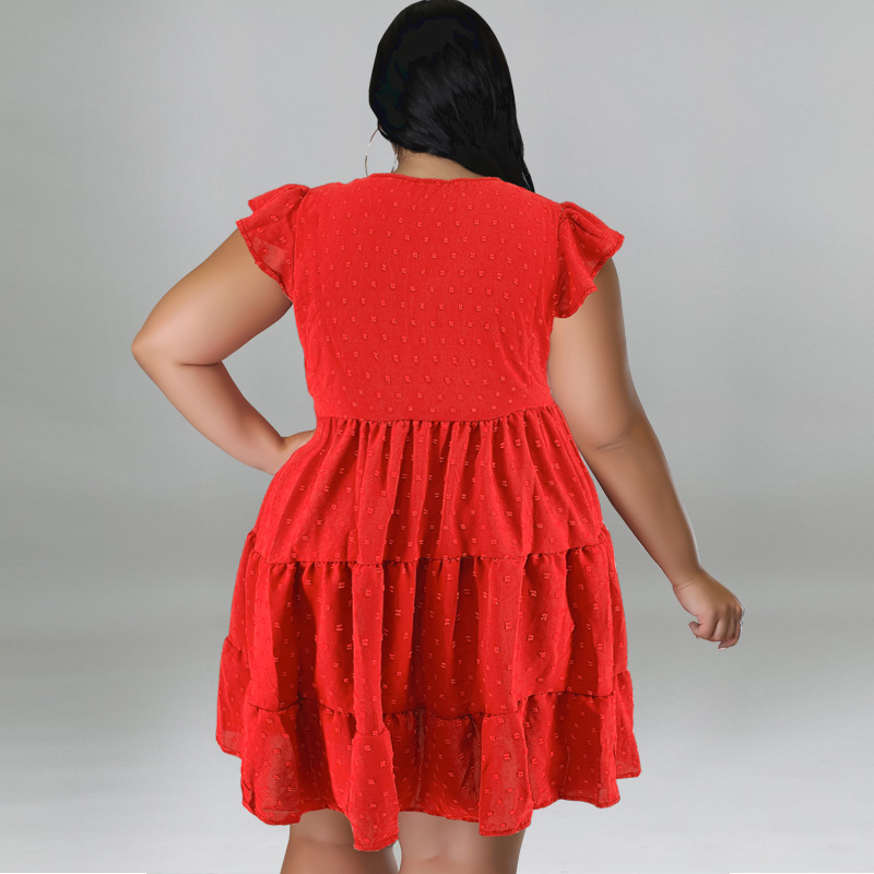 Damen Kleid In Übergröße Aus Eisseide Mit Pompon Struktur_voghion.com