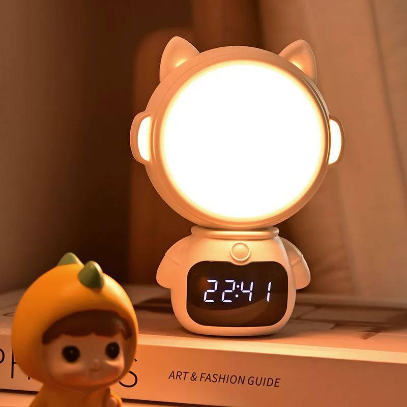 Smart night light for bedroom, table lamp for bed, voice control, remote control
