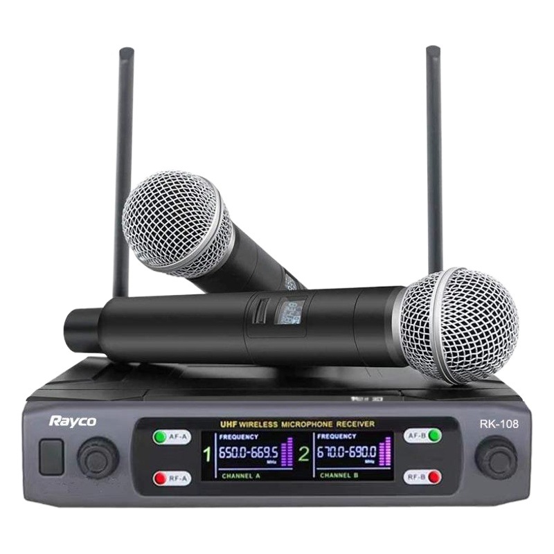 Comercio exterior del segmento U de micrófono inalámbrico micrófono transmisión en vivo de uno a dos micrófono de mano micrófono profesional karaoke en casa