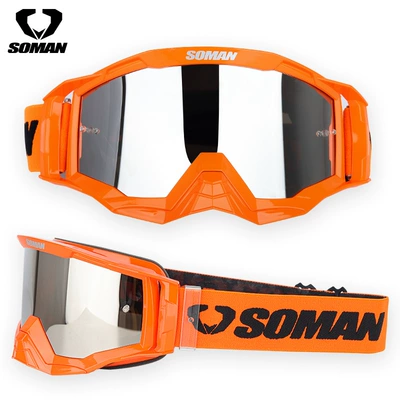 Soman Motorcycle Off-Road: Dəbilqə (Kaska) aksesuarları - orange-frame-with-silver-plated-sheet