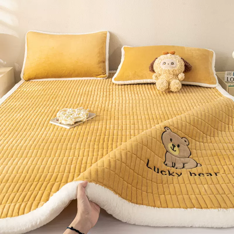 新款牛奶绒床垫褥子软垫家用卧室垫子保暖床褥垫被宿舍单人床毯垫
