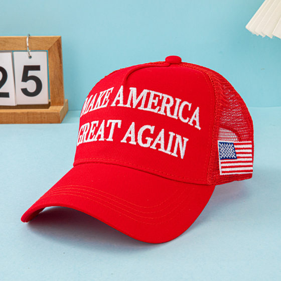 hat maga embroidered letters us election outdoor cap election cap 2024 baseball cap factory mesh