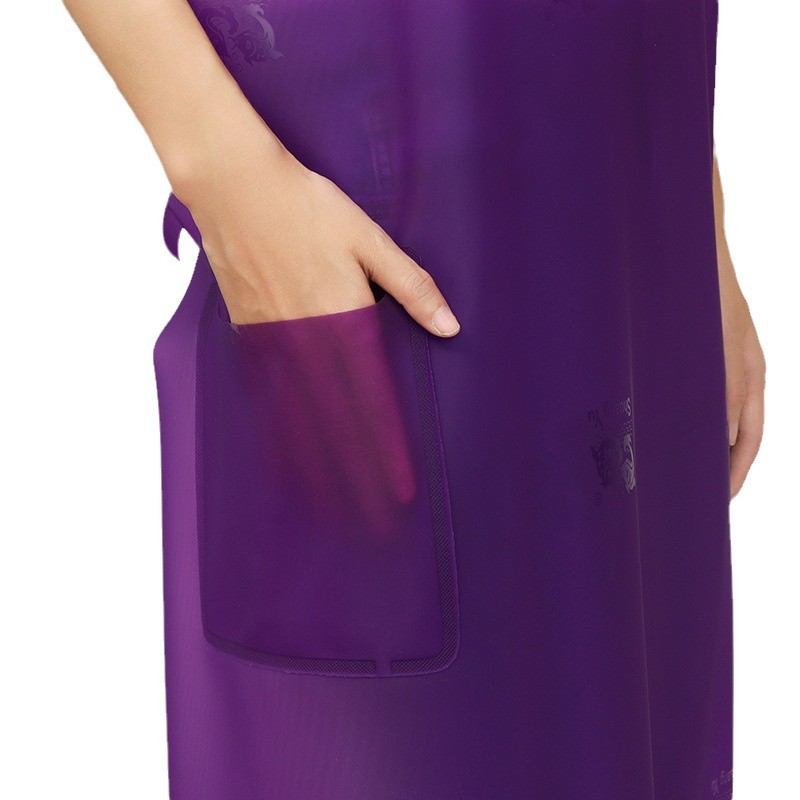 Doble hombro de PVC doble pescado delantal de cuero a prueba de aceite personalizado PVC impermeable a prueba de agua a prueba de suciedad un lote impermeable a prueba de agua