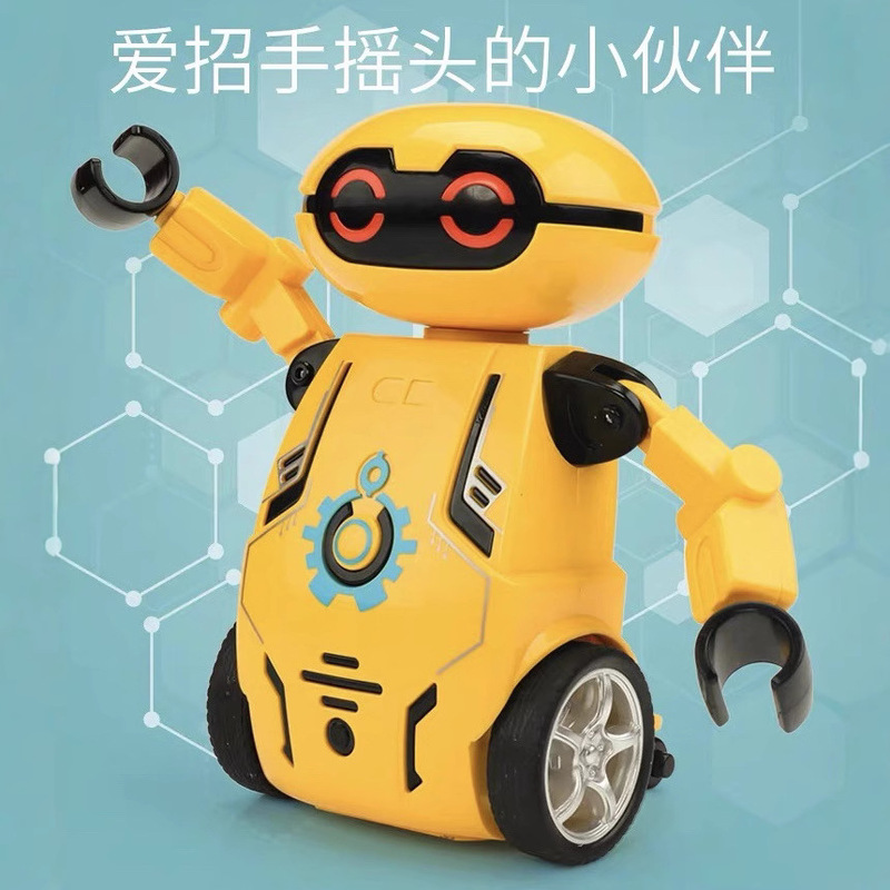 Inertial Dynamic Robot with Non-Electric Arms That Can Swing with Movements and Is Resistant to Falling, Baby Stroller Toy Car Hot Model