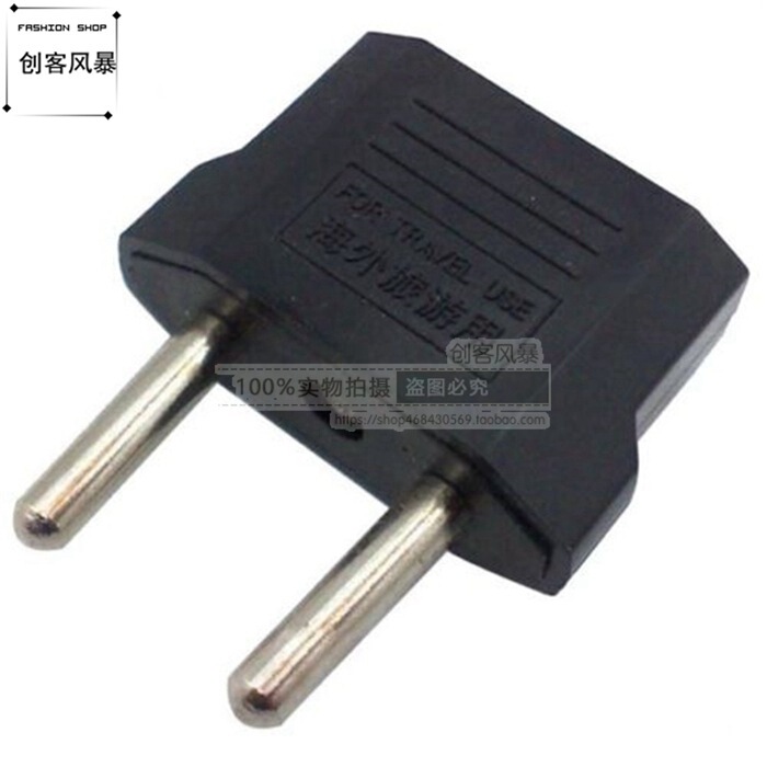 Us to Eu Power Adapter Plug Adapter Us to Eu Travel Charger Adapter 5 Pack