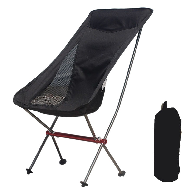 Nueva Luna al aire libre Silla de aleación de aluminio silla plegable portátil camping ocio pesca silla playa silla perezosa silla de director