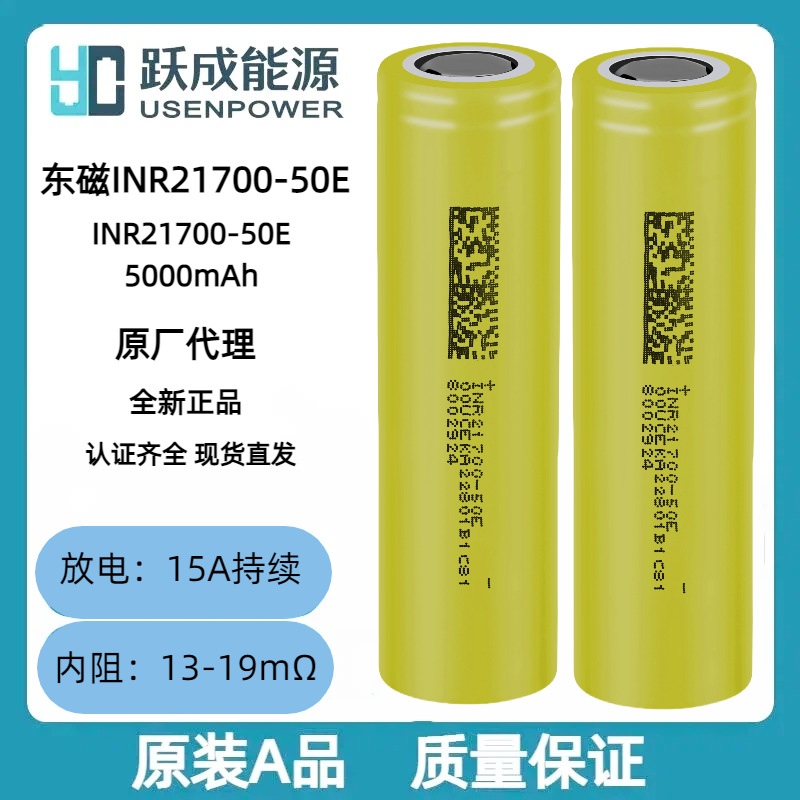 东磁21700锂电池5000mAh大容量DMEGC原装智能音响轻型电动车电池
