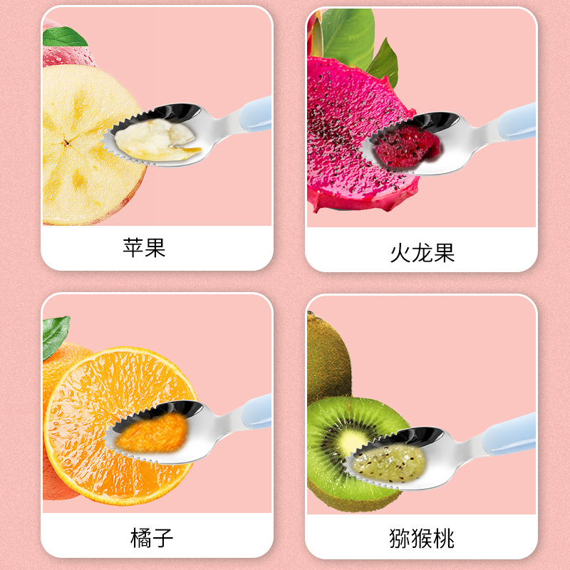 304 aprendiendo a comer entrenamiento cuchara de comer para niños cuchara de bebé comida complementaria vajilla de autoalimentación herramienta de tenedor