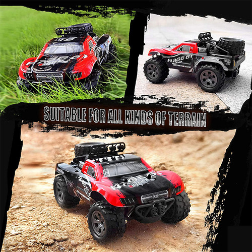 KYAMRC1:18 high speed bigfoot off-road remote control car 2.4G short truck racing climbing car model factory direct sale