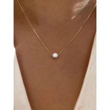K 48883 Single pearl clavicle chain ���������Լ������