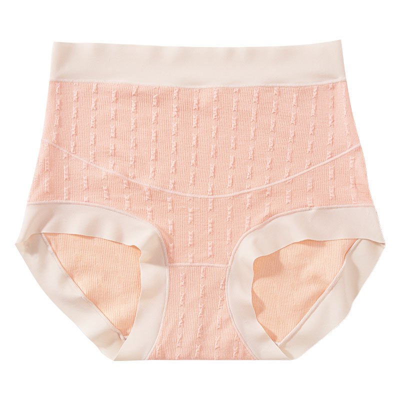 Ropa interior de las mujeres embarazadas entrepierna antibacteriana transpirable de las mujeres temprano, medio y tardío embarazo posparto sin costuras triángulo de cintura alta pantalones cortos más ropa interior de tamaño