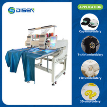 Customized 2 Head Digital Automatic Cap Embroidery Machine