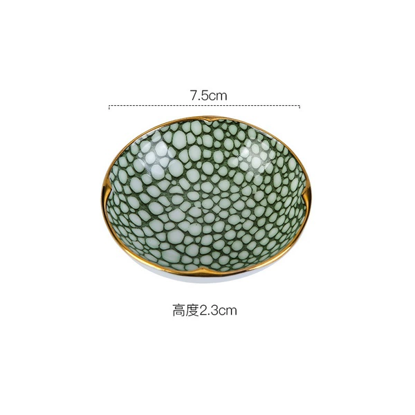 3-Inch Ruyi Plate (Fish Scale)-Nine-Gongge Series