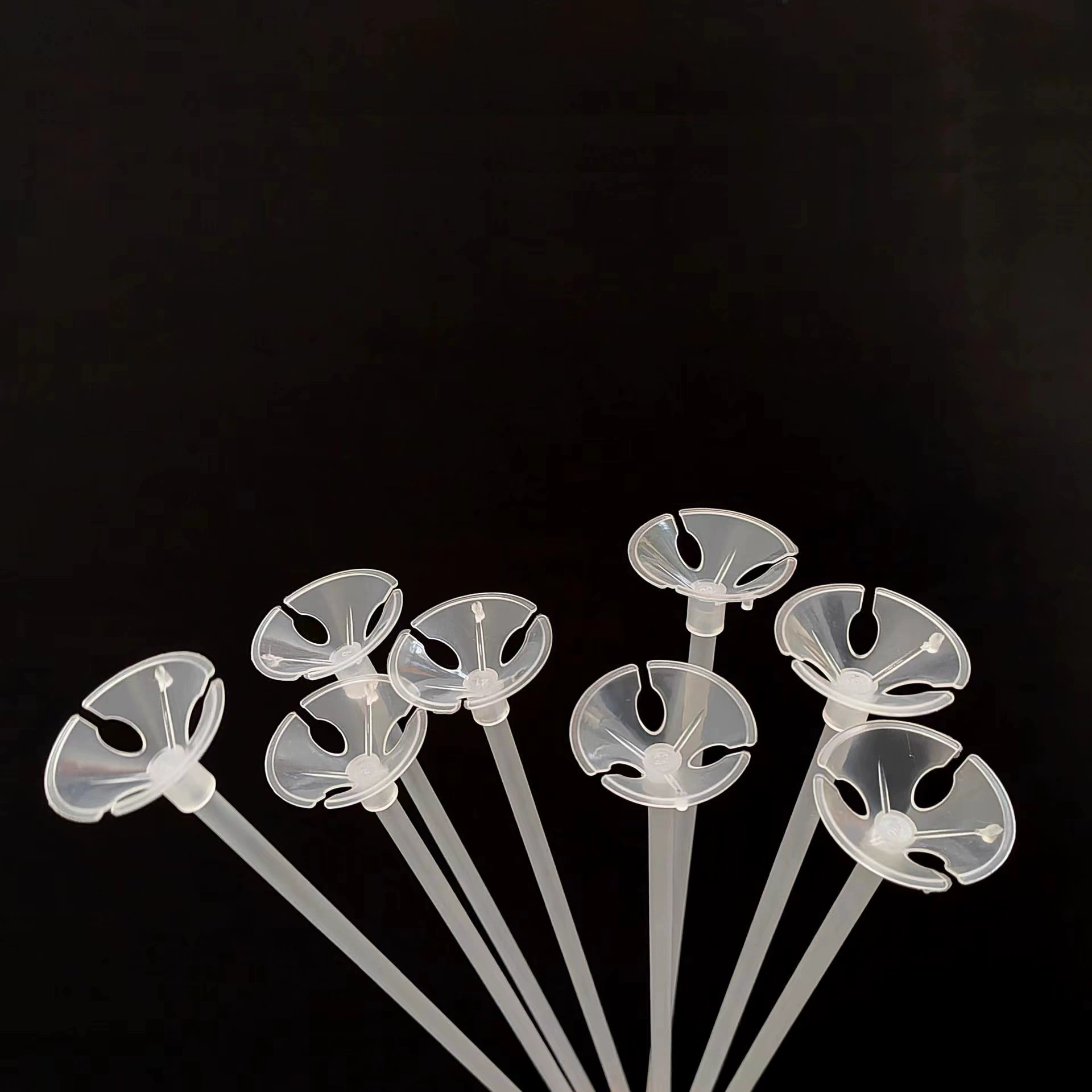 Модный стержень для шаров, держатель для шаров Bobo, универсальный опорный стержень 60 см, прозрачный ручной стержень, опорный стержень из алюминиевой фольги с держателем для использования на открытом воздухе.