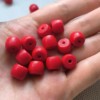 Red retro beads, wholesale