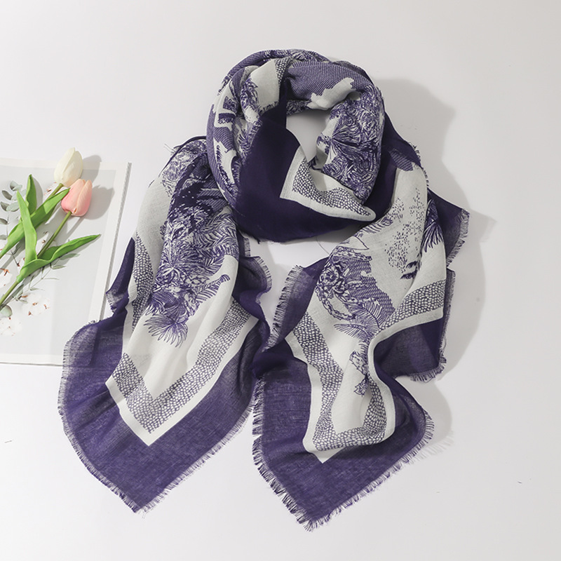 2023 pintura de tinta destapando rebabas Toalla de playa 135*135 algodón y lino sensación chal viajes protector solar toalla cuadrada