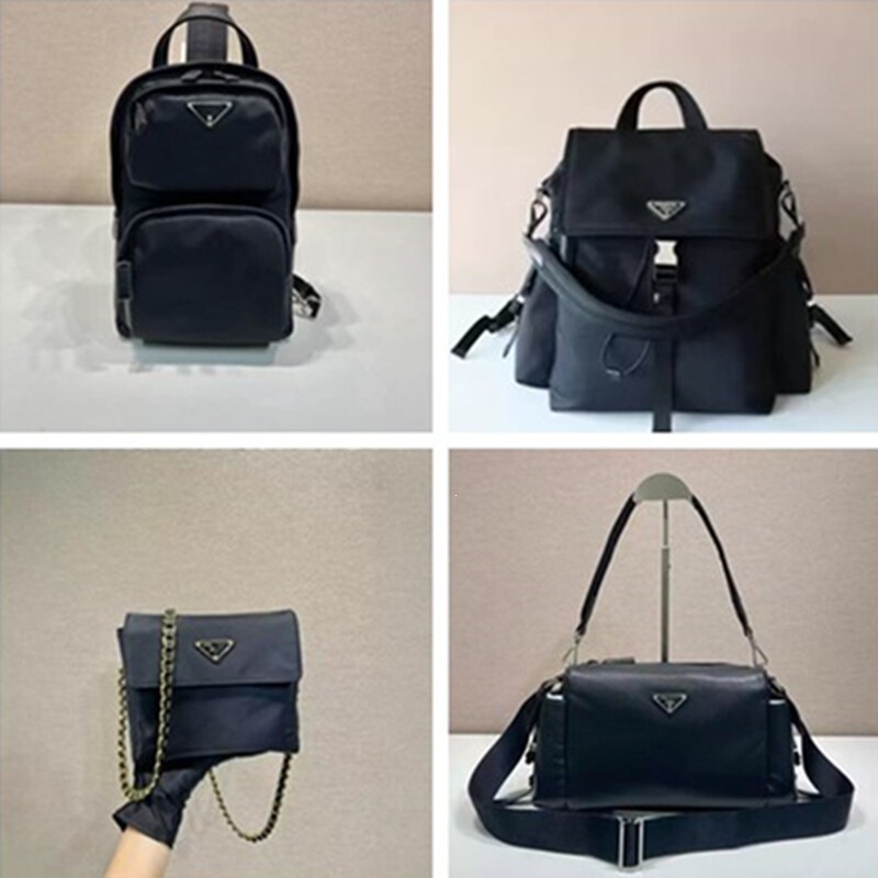 (Guangzhou cross-border original factory leather) P brand new men's chest bag, nylon M&LV crossbody bag, waist bag, casual shoulder bag (Guangzhou cross-border original factory leather) P brand new men's chest bag, nylon M&LV crossbody bag, waist bag, casual shoulder bag