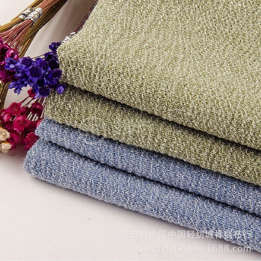 10色女装布料色织绉布女装面料连衣裙5145轻纺城先染布梭织