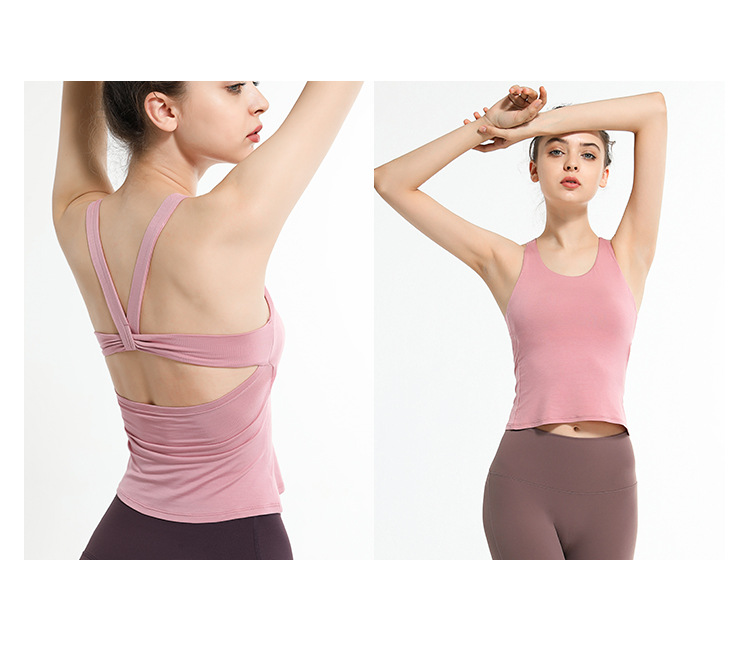 high stretch yoga underwear with chest pad nihaostyles clothing wholesale NSJLF85173