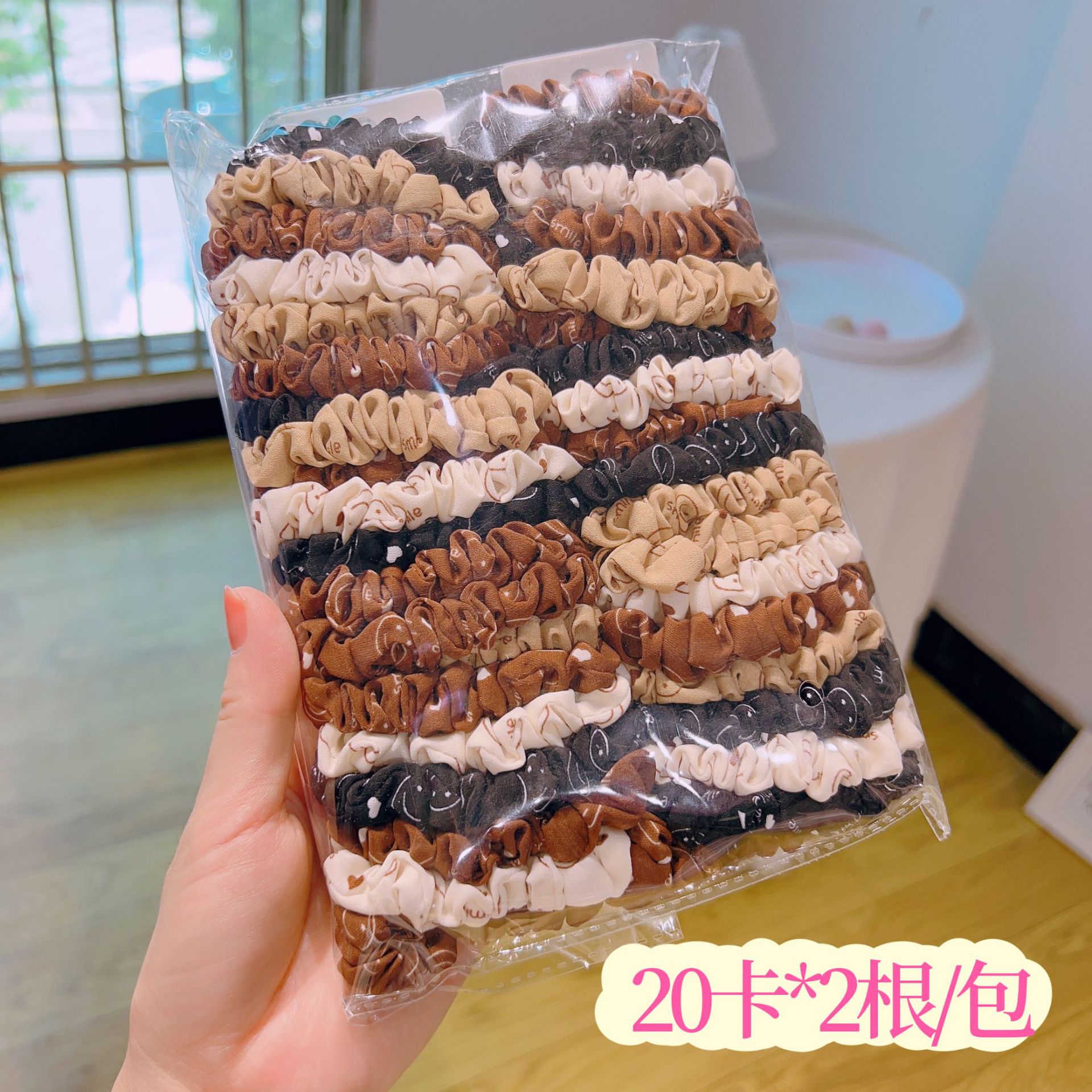 Corea del Sur temperamento simple anillo de intestino delgado cabeza de niña cuerda dulce tocado floral accesorios para el cabello corbata para el cabello de mujer