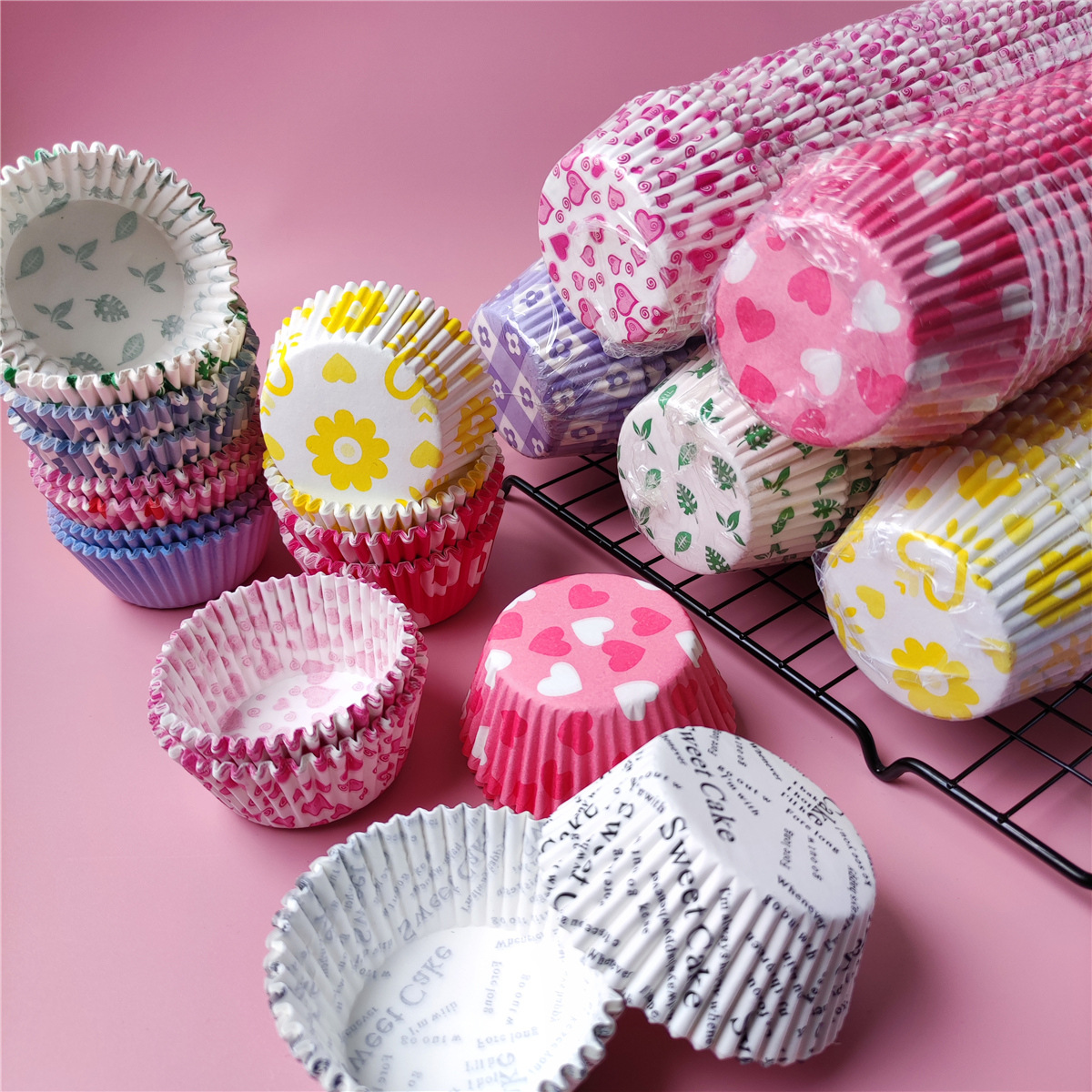 Snow Maiden Paper Tray Packaging Box Mold Paper Cup Baking Cake Hug Roll 11cm Paper Tray 1000 Pieces