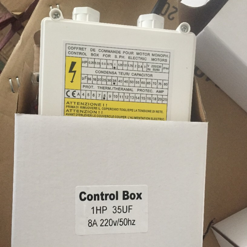 单相控制盒1hp  control box 潜水泵深井泵配件控制器非洲赞比亚