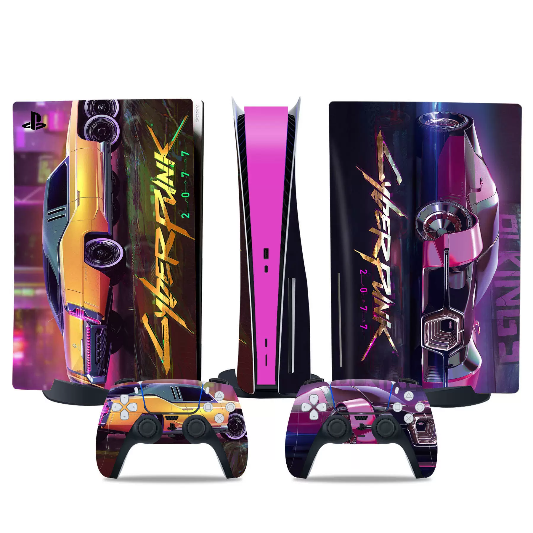 PS5 console skin, optical drive version, colorful vinyl film, removable adhesive
