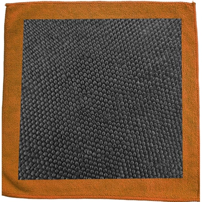 Car Wash Mud Cloth, Car Cleaning — Car cleaning tools - polka-dot-sanding-cloth-orange