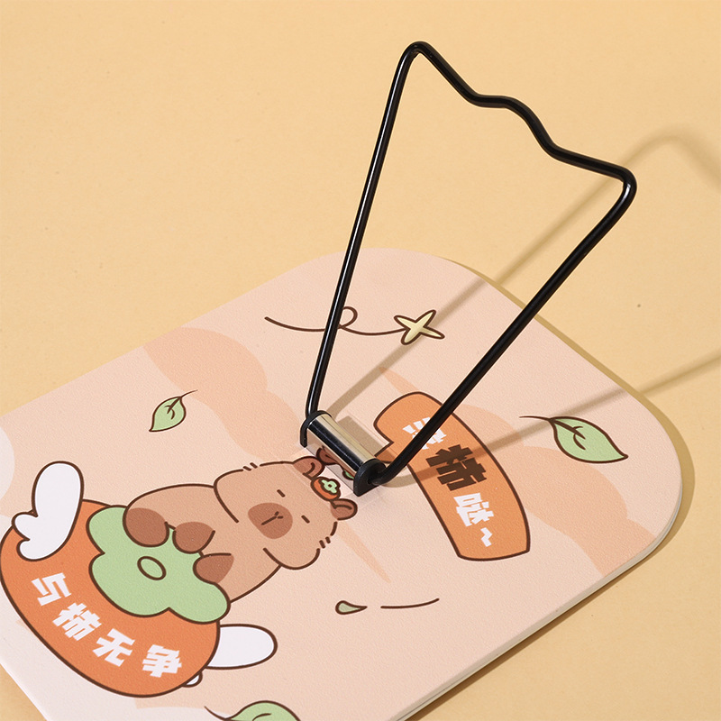 Keluli 風鉄金属デスクミラー漫画吊り下げ可能スタンドプラスチックボードデスクトップ化粧鏡スタンドデスクトップ片面ミラー|undefined