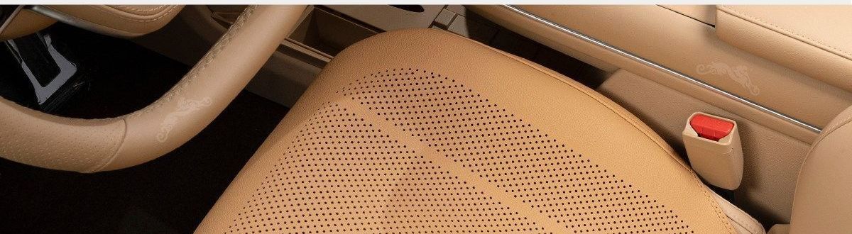 High-grade Nappa leather new single-piece women's seat cushion, purple seat pad, rear car seat cushion, suitable for all seasons