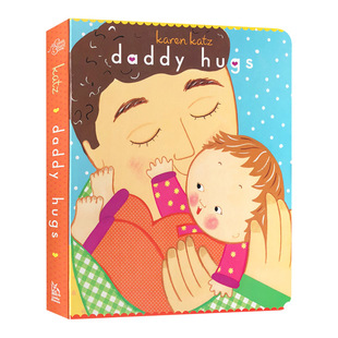 Daddy hugs Karen Katz English original book dad hug carenkatz English version toddler