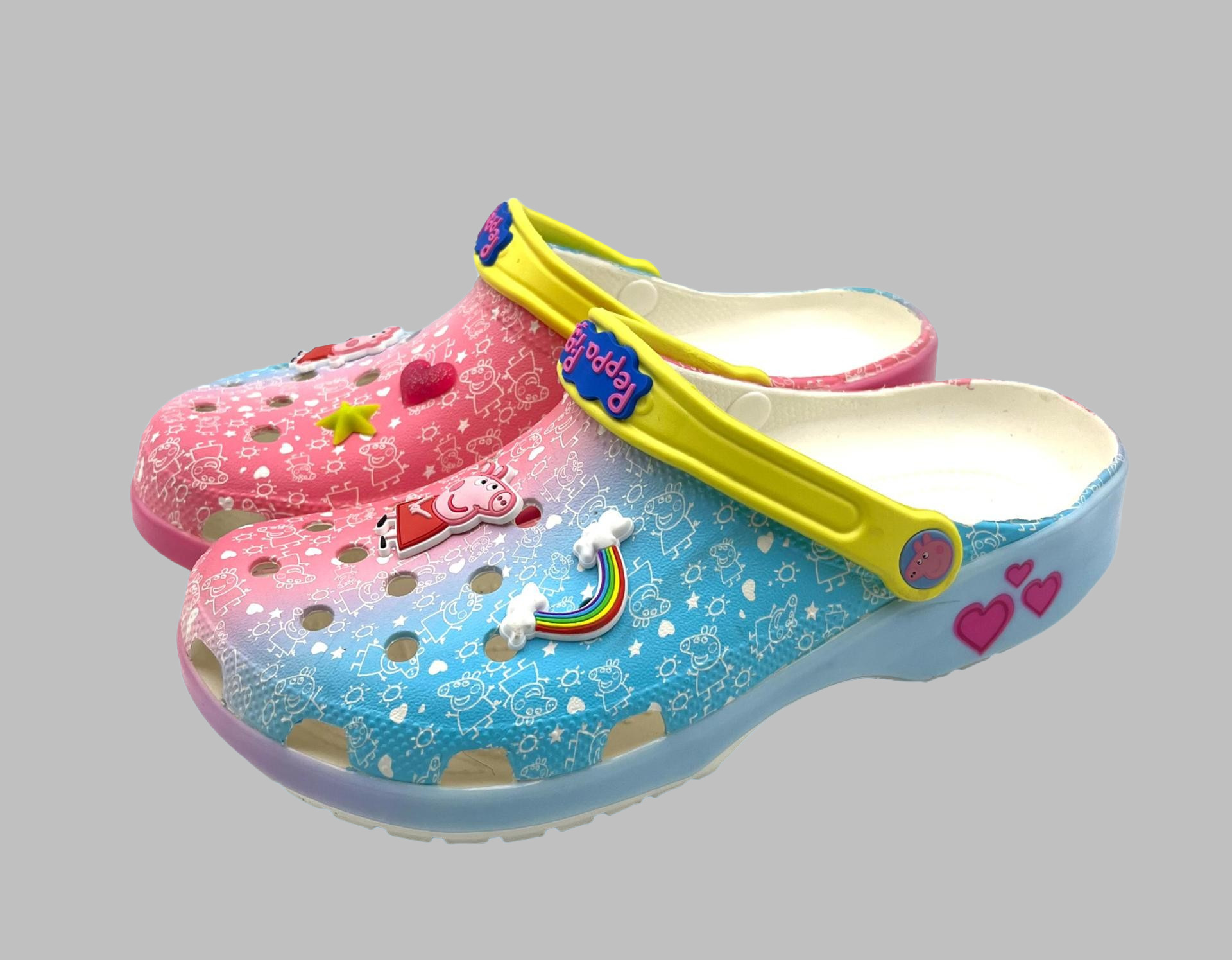 Cruz pantalones de cinturón pequeño hombre amarillo gafas agujero zapatos padres-hijos zapatos ladrones de la abuela de playa zapatillas frías al por mayor