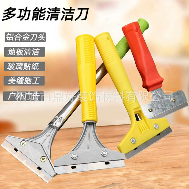 Оптовая Продажа с фабрики Высококачественный Нож для чистки с длинной ручкой из нержавеющей стали многоцелевой очиститель стекол скребок для чистки телескопических стержней