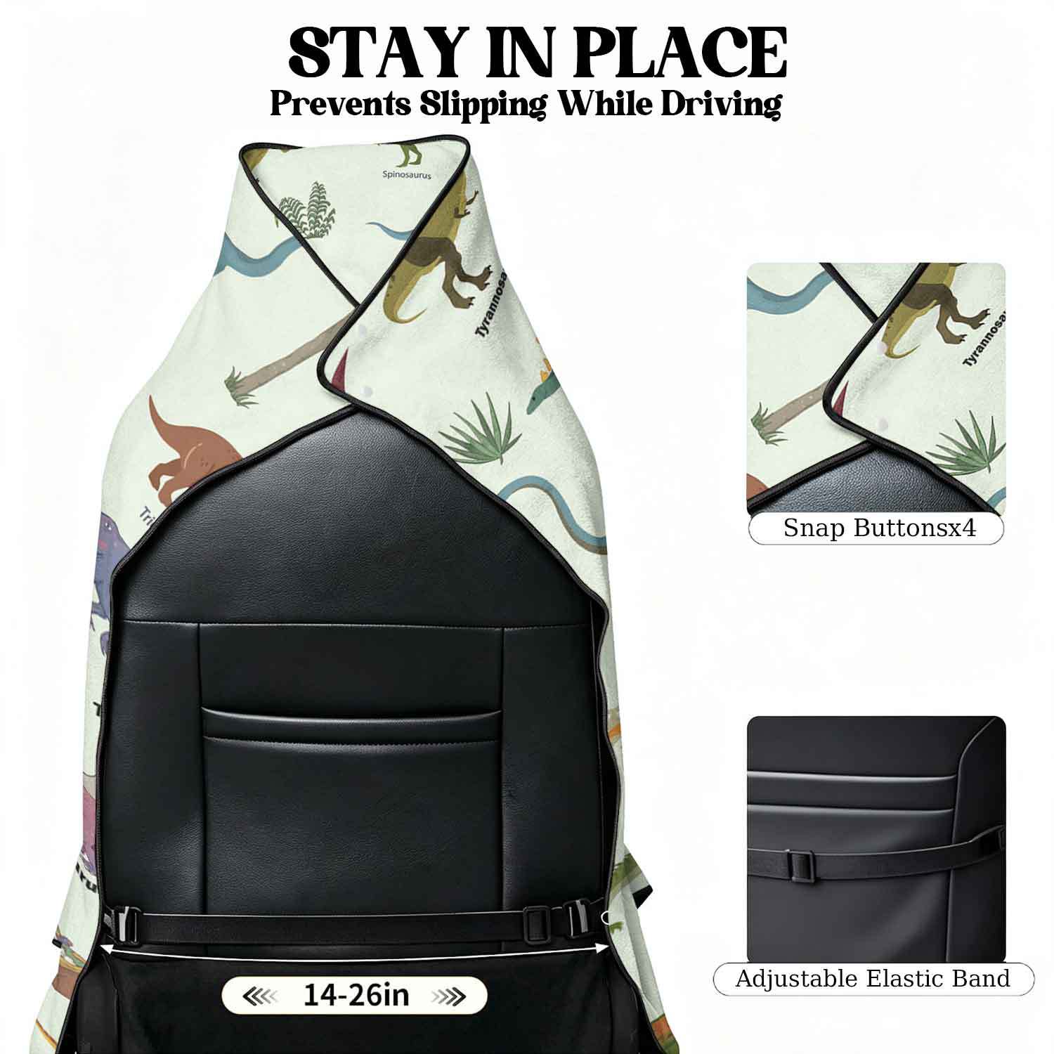 2-piece dual-use car seat cover, ultra-fine fiber, can be used as a beach towel, printed car protective seat cover 6