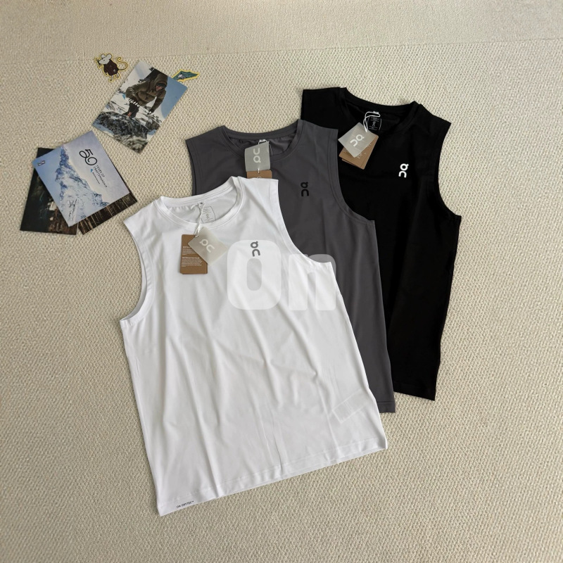 Cross-Border on Outdoor Vest T-Shirt Men's Summer Loose Trendy Brand Sports Youth Trendy Printed Vest T-Shirt