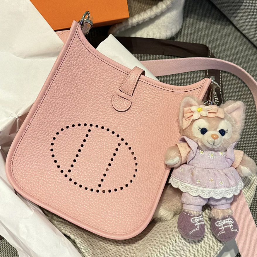 Nuevo 25 Evelyn Casual versátil bolso de cuero de vaca con patrón de lichi portátil de hombro de mano bolso de mujer de cuero
