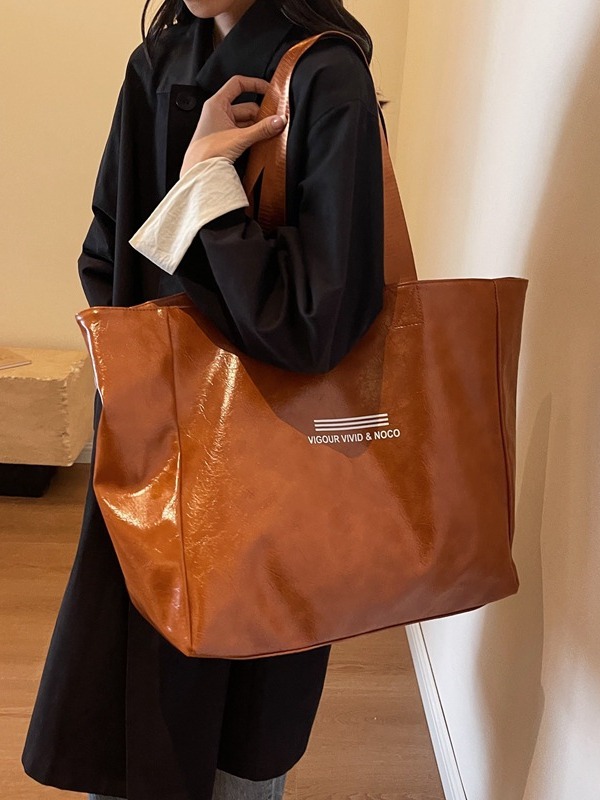 Súper suave bolsa grande de moda elegante color sólido aceite de cera de cuero bolsa de equipaje de corta distancia bolsa de yoga fitness bolsa de deporte